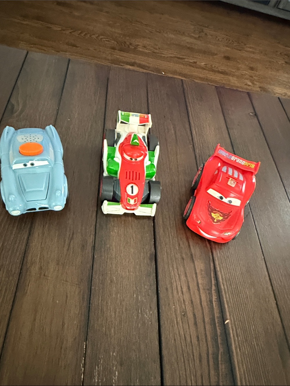 Disney Pixar Shake N Go Vintage Lot Of 3-Fin Mcmissile, Francesco, Mc Queen